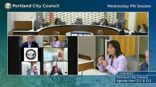 Portland City Council Meeting PM Session 03/06/24