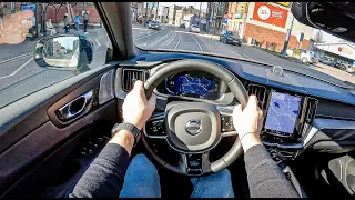 Volvo XC60 [2.0 T8 Plug-in Hybrid 405 HP] | POV Test Drive #1626 Joe Black