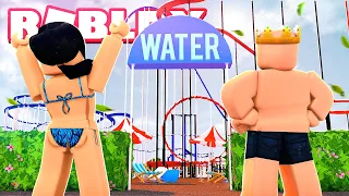 GOING to the BIGGEST WATER SLIDE in ROBLOX