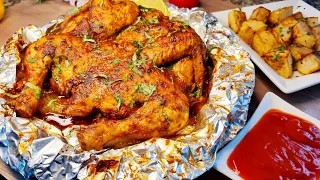 I learned this secret in a restaurant! Juicy & Tender Whole Chicken Recipe without oven