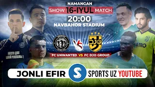 Friendly match. FC Unwanted Boys UZB vs FC DJO KGZ. Livestream