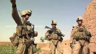 Marines from patrol base Boldak on patrol - War in Afghanistan archival HD stock footage 1280x720