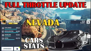 Asphalt 9 - FULL THROTTLE UPDATE (Cars Stats & New Map)