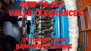 Vintage Narrowboat Engine Lister HW3 | Set up 3 Cylinder Valve/Tappet clearance