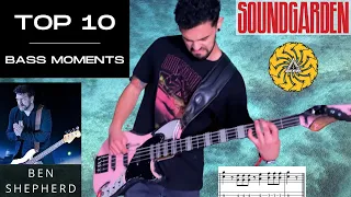 Top 10 Soundgarden Bass Moments (Ben Shepherd) | w/ Play Along Tabs