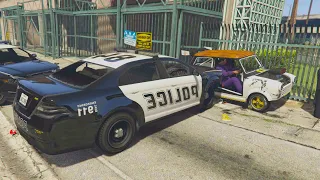 POLICIAS vs LADRONES!! ME ENCIERRAN! - GTA V ONLINE