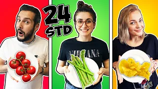 24 STUNDEN EINE FARBE ESSEN ! LUSTIGE CHALLENGE mit Kaan, Dania & Bianca