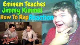 THIS WAS FUNNY | Briefcase Joe: Eminem Teaches Jimmy Kimmel to Rap | (Reaction)