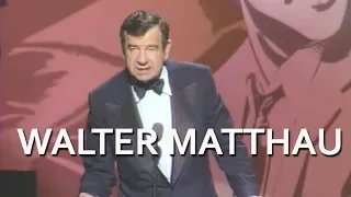 Walter Matthau Salutes Jack Lemmon at the AFI Life Achievement Award Tribute in 1988