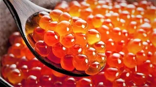 How to salt caviar from frozen pink salmon/Frozen caviar from store-bought fish/Hot method/(0+)