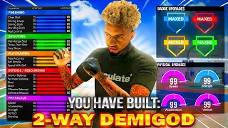 NEW 2-WAY SLASHING PLAYMAKER DEMIGOD BUILD on NBA 2K22! THIS BUILD CAN DO EVERYTHING!