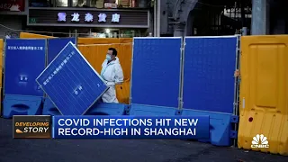 Covid infections in Shanghai hit new record