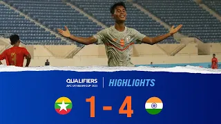 Myanmar U-17 1-4 India U-17 | AFC U-17 Asian Cup 2023 Qualifiers | Highlights