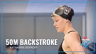 Katharine Berkoff Takes the Victory in Women's 50M Backstroke | 2023 TYR Pro Swim Series Westmont