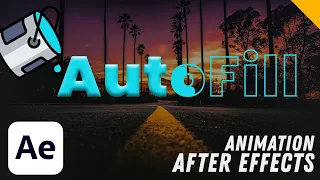Крутая и Простая анимация Логотипа или Текста в After Effects - Autofill After Effects tutorial