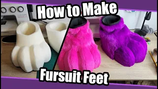 How To Make Fursuit Feet + PDF Pattern  | Fursuit Tutorial