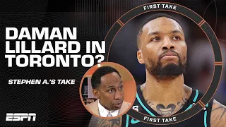 Damian Lillard to the Raptors?! Stephen A. DOESN'T WANNA HEAR IT! 😠 | First Take YouTube Exclusive