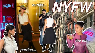 NEW YORK FASHION WEEK VLOG (going to parties & shows, outfits, and exploring nyc)