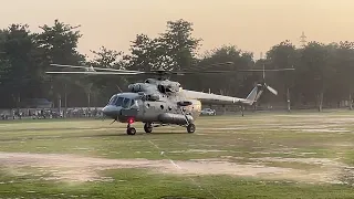 Mi 17 Helicopter Indian Air Force take off