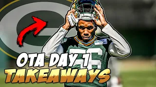 Key Takeaways From The Packers FIRST OTA Practice!