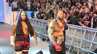 WWE Money In The Bank, Solo Sikoa & Roman Reigns' entrance (1 July 2023, London, UK - The O2 Arena)