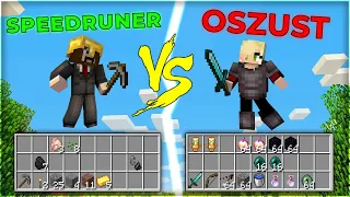 SPEEDRUNER vs OSZUST ale ONA używa GAMEMODE do spawnowania ITEMKÓW w MINECRAFT!