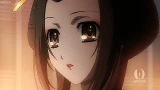 Kazama almost kisses Chizuru ❥ [English Dub] || Hakuouki Sekkaroku || Episode 4