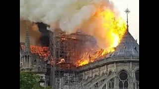 WATCH LIVE: Fire burns at famous Notre Dame Cathedral in Paris