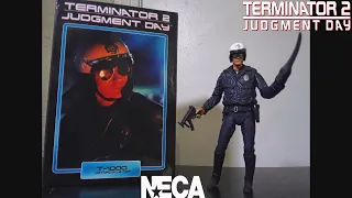 NECA Terminator 2 Ultimate T-1000 Motorcycle Cop Showcase