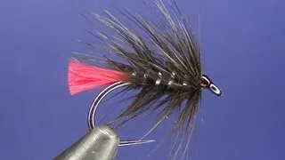 Fly tying - Black Zulu (wet trout fly)