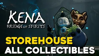 Kena Bridge Of Spirits All Collectibles In Storehouse (All Rots, Spirit Mail, Hats...)