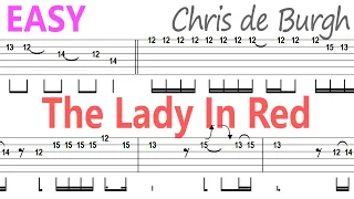 Chris de Burgh - The Lady In Red / Guitar Solo Tab+BackingTrack