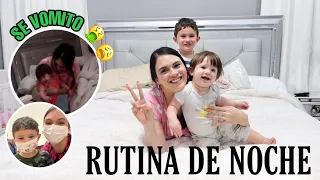 RUTINA DE NOCHE CON MIS BEBES ENFERMOS ⎪🤒🤢