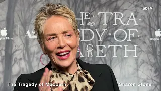 Sharon Stone arrives at"The Tragedy Of Macbeth"   premiere & red carpet