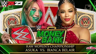 Asuka vs Bianca Belair for Raw Women's Championship | Money In The Bank 2023 | WWE 2K23