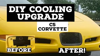 DIY FRONT PLATE COOLING UPGRADE: C5 Track car Ep 12- how to keep your corvette cool