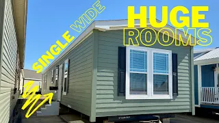 New single wide with MASSIVE bedrooms!! Very uncommon layout on this mobile home! Home Tour