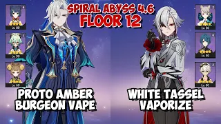 F2P Arlecchino Vaporize & F2P Neuvilette  | Spiral Abyss 4.6