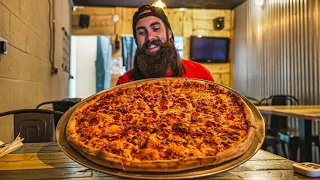 BRONX KITCHEN'S GIANT PIZZA CHALLENGE | BeardMeatsFood