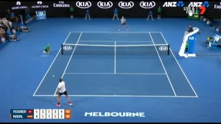 Australian Open 2017 Roger Federer Vs Rafael Nadal Insane 26 shot Rally