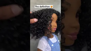 This doll has better wash & go results than me #shorts #naturalhair #blackdolls #healthyrootsdolls