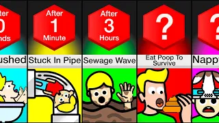 Timeline: What If You Were Flushed Down The Toilet?