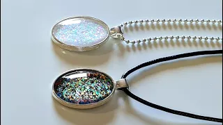 #1207 How To Make DIY  Gorgeous Faux Opal Pendants WITHOUT Resin