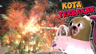 OMG!! SELURUH KOTA TERBAKAR KARENA MOMON DAN ATUN MAIN PETASAN RAKSASA | FIREWORKS MANIA