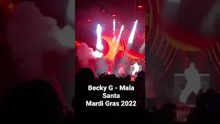 Becky G Universal Studios Orlando Mardi Gras 2022 performing Mala Santa