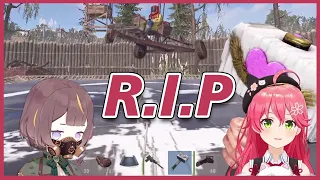 Miko teach Anya how to fly a Helicopter in RUST 【Hololive / English Sub】