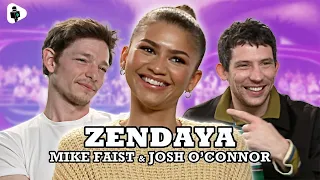 "WORST PARTY EVER!" 😂 Zendaya, Josh O'Connor & Mike Faist SING During CHAOTIC Challengers Interview