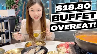 CHEAP $18.80 buffet in Singapore @ OVEREAT! We try every single dish! (4K) 新加坡便宜的自助餐