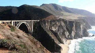 CA Highway 1 Beautiful Scenery, McWay Falls, Bixby Creek Bridge,  - CA Vacation 12-2018 part #3