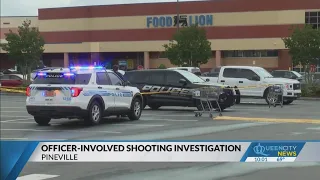 Officer hurt, shoplifter killed in Pineville incident